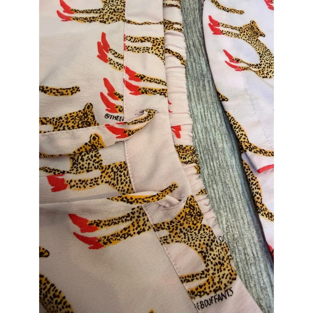 Bouffants & Broken Hearts Pajama Set‎ Medium Leopard Boots RHORI Lounge Shorts